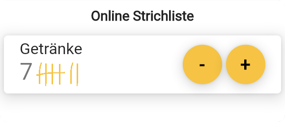 Online Strichliste